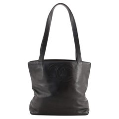 Chanel Vintage CC Tote Leather Small
