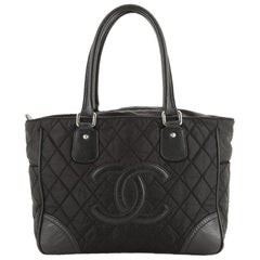 Chanel Vintage CC Tote Quilted Nylon Medium