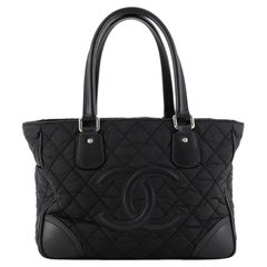 Chanel Vintage CC Tote Quilted Nylon Medium