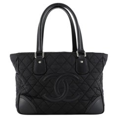 Chanel Vintage CC Tote Quilted Nylon Medium