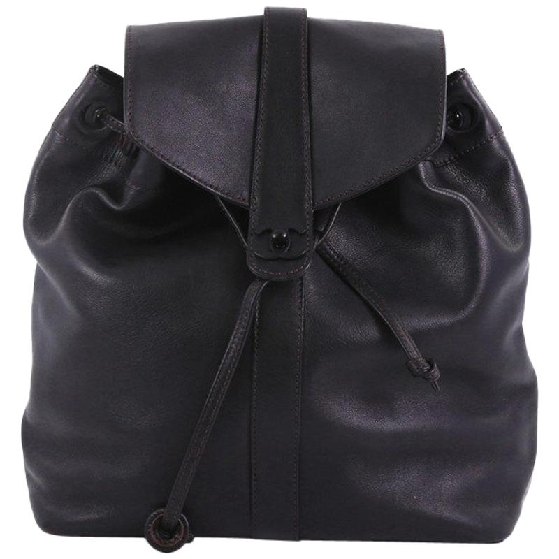 Chanel Vintage CC Turn Lock Backpack Leather Medium