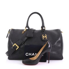 Chanel Vintage CC Weekender Bag Caviar Large
