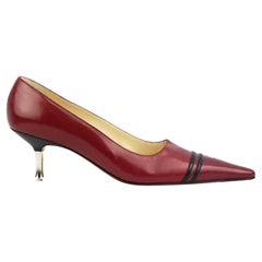 Chanel Vintage CCTwo Tone Leather Pumps EU 38 UK 5 US 8