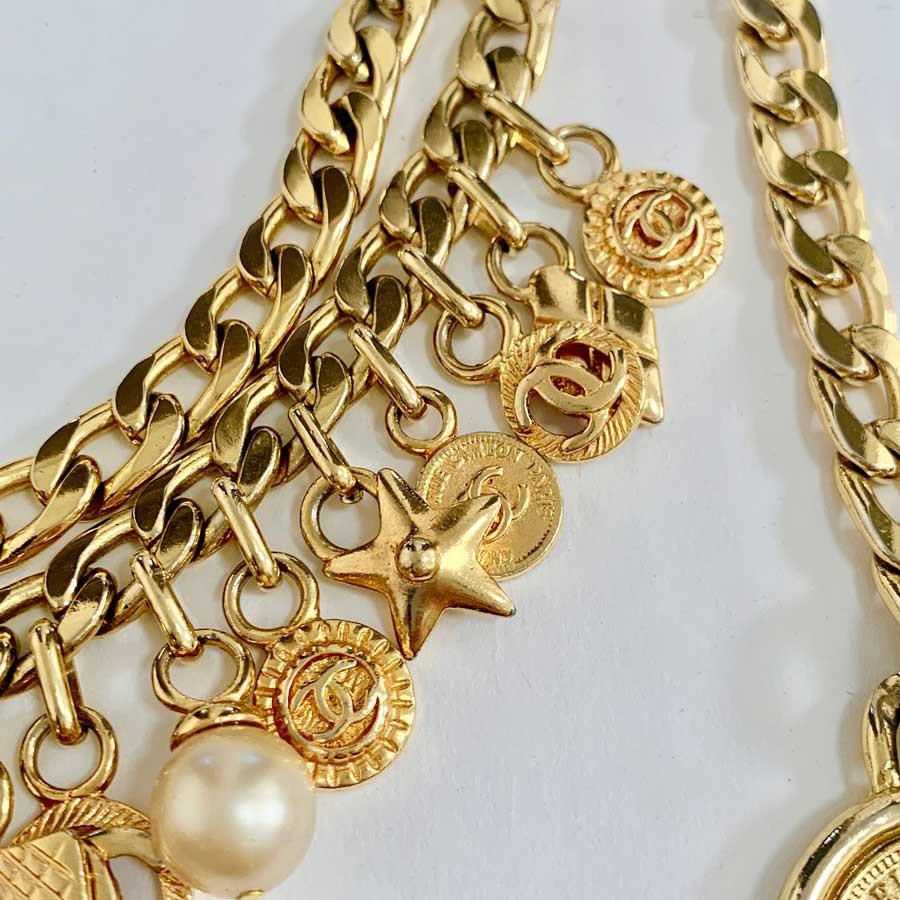 CHANEL Vintage Chain and Charms Necklace-Belt  2