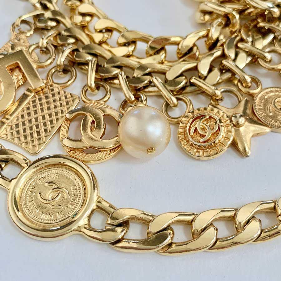 CHANEL Vintage Chain and Charms Necklace-Belt  3