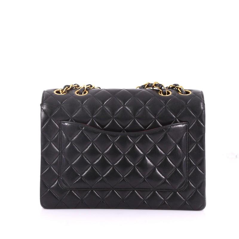 Chanel Vintage Chain Curved Flap Bag Quilted Leather Medium In Good Condition In NY, NY