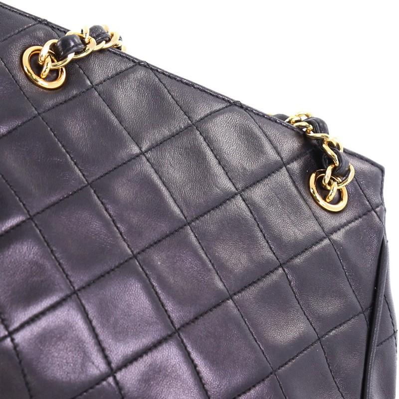 Chanel Vintage Chain Tote Quilted Lambskin Mini In Good Condition In NY, NY