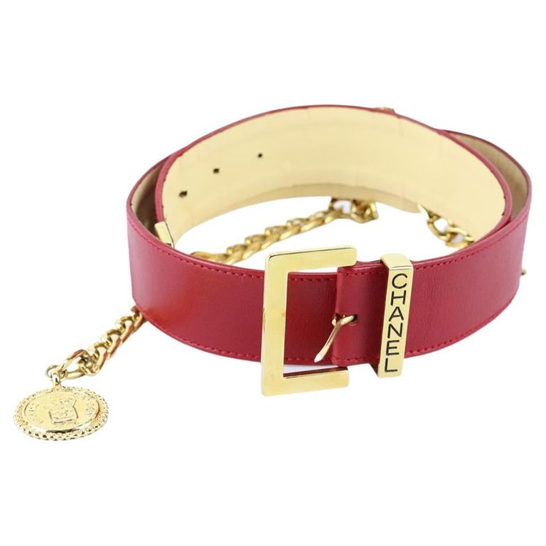 Chanel Leather Belt - 115 For Sale on 1stDibs | chanel belg