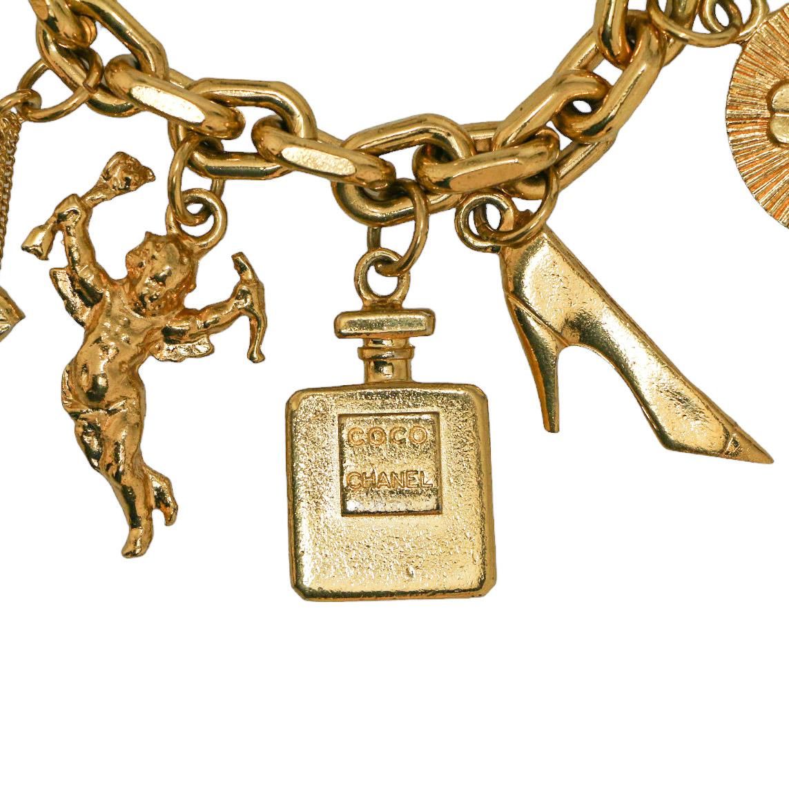 Women's CHANEL Vintage Charm Bracelet For Sale