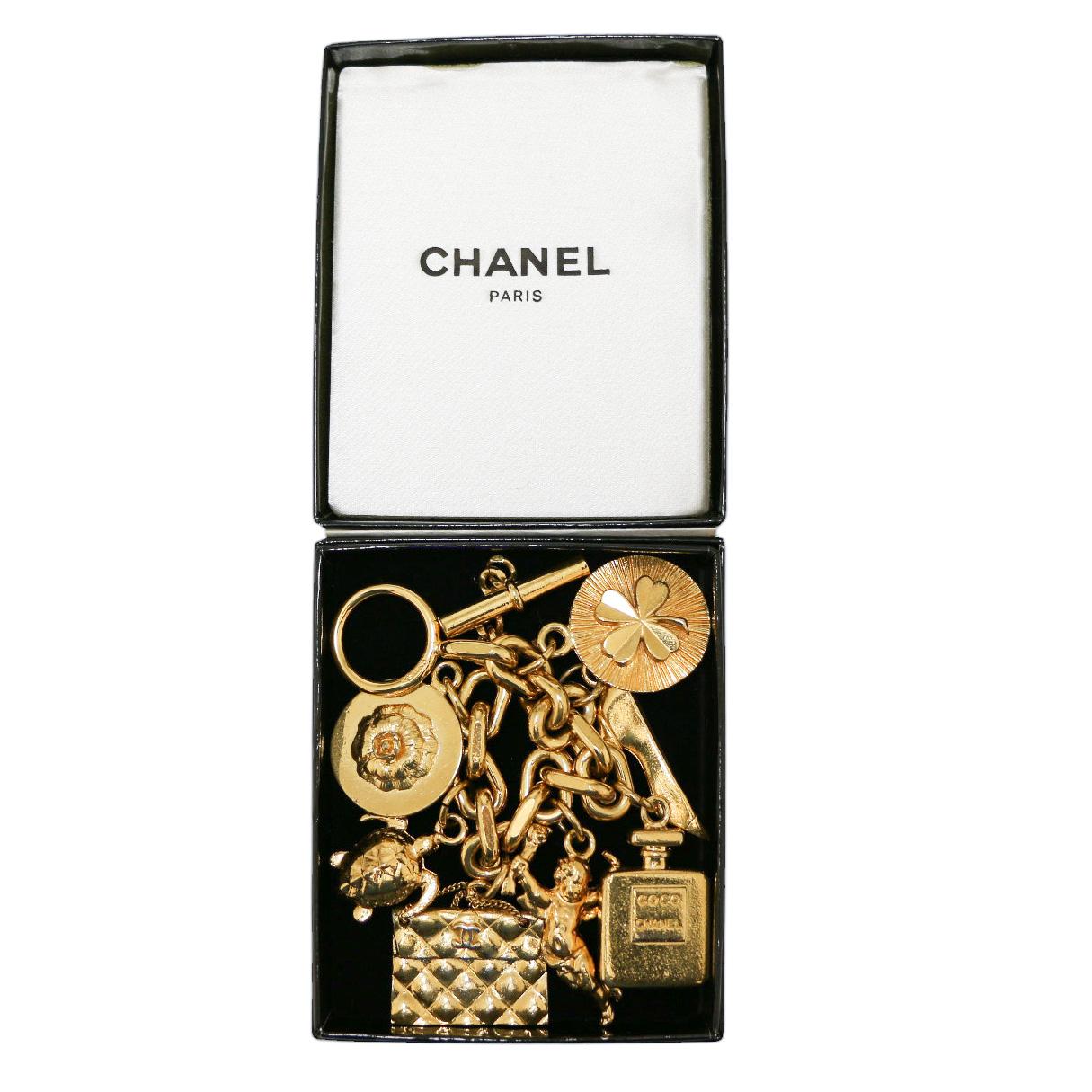CHANEL Vintage Charm Bracelet For Sale 2