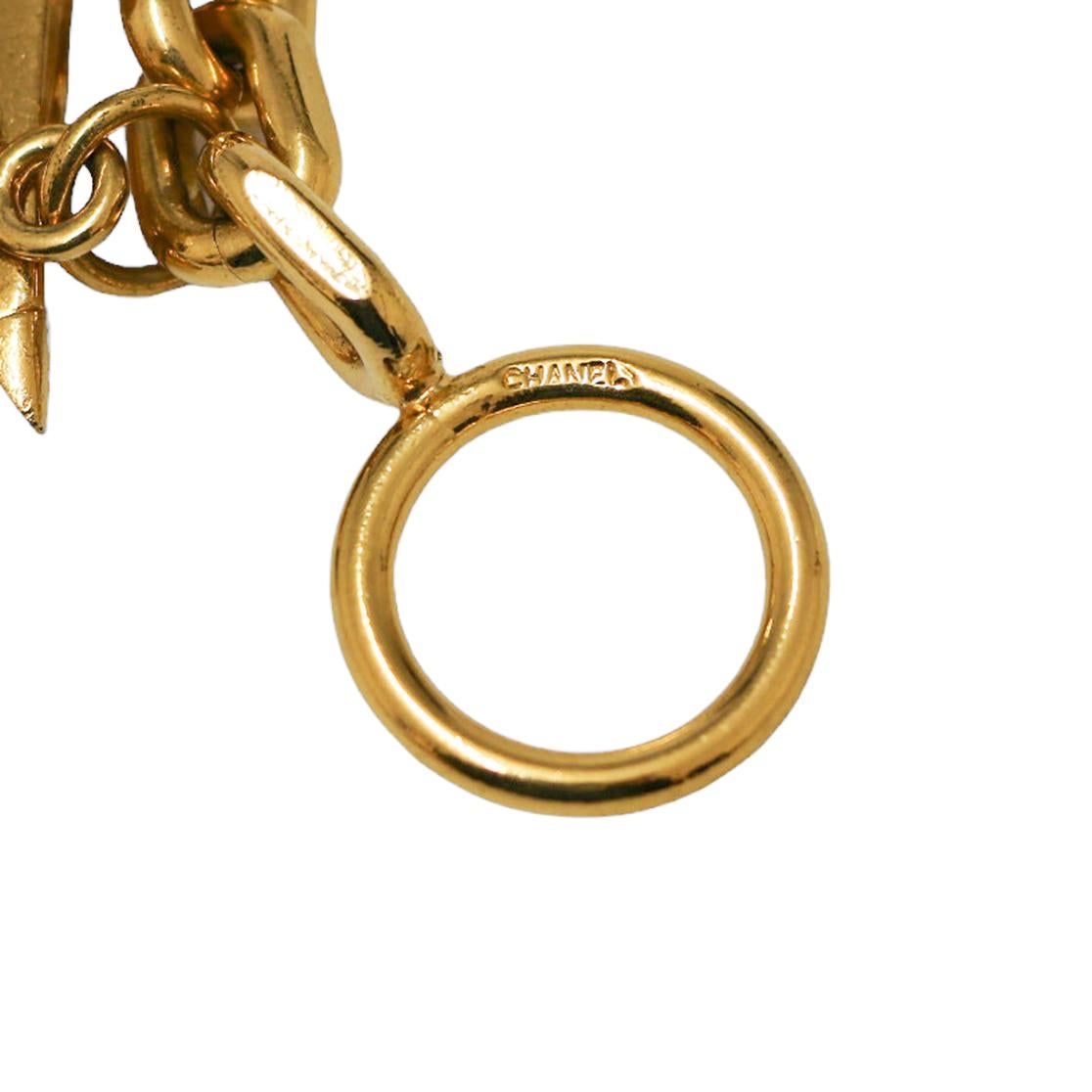 CHANEL Vintage Charm Bracelet For Sale 4