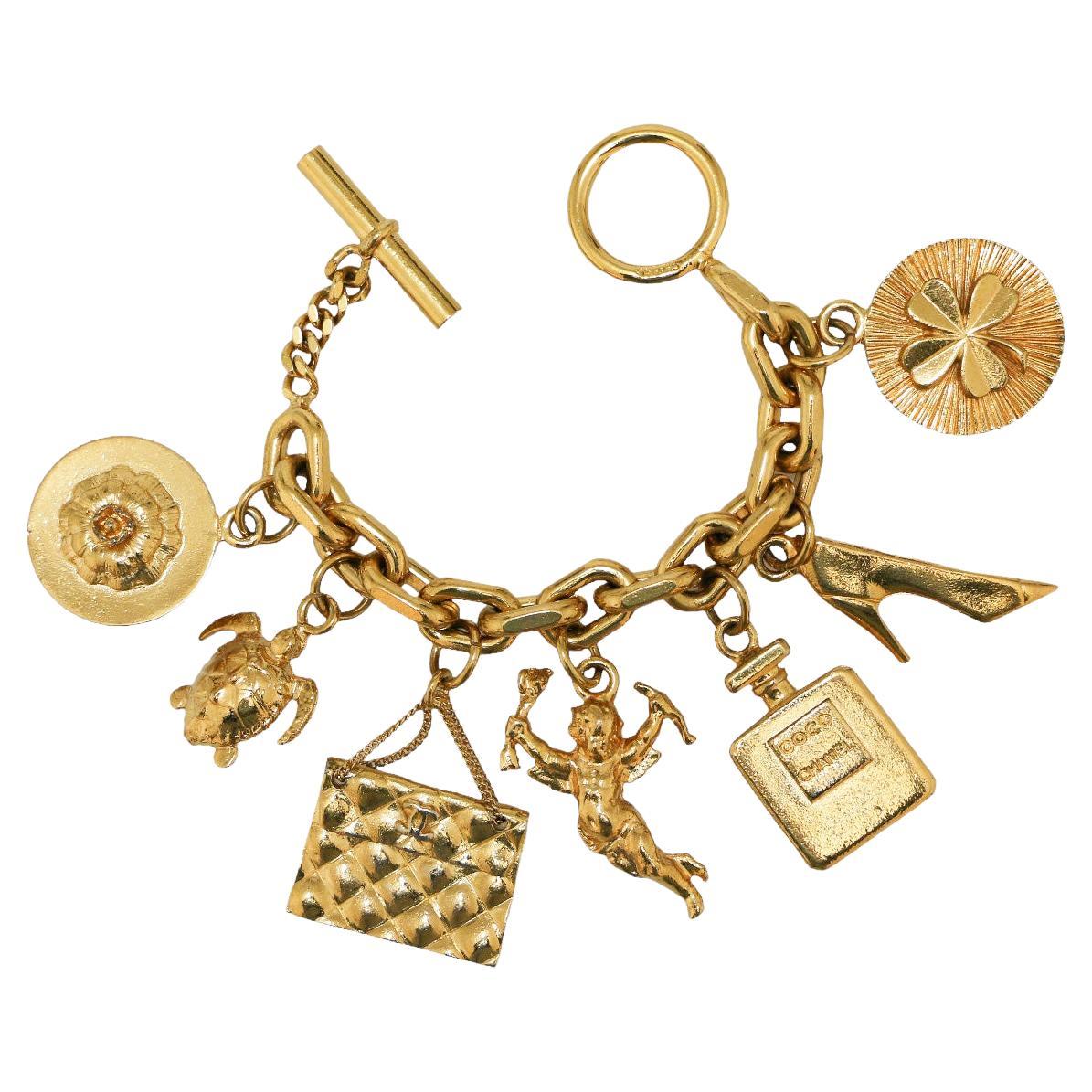 CHANEL Vintage Charm Bracelet