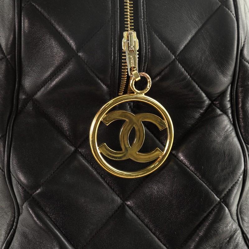 Chanel VIntage Charm Weekender Bag Quilted Lambskin Large 2
