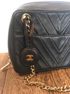 Chanel Vintage Chevron Camera Bag