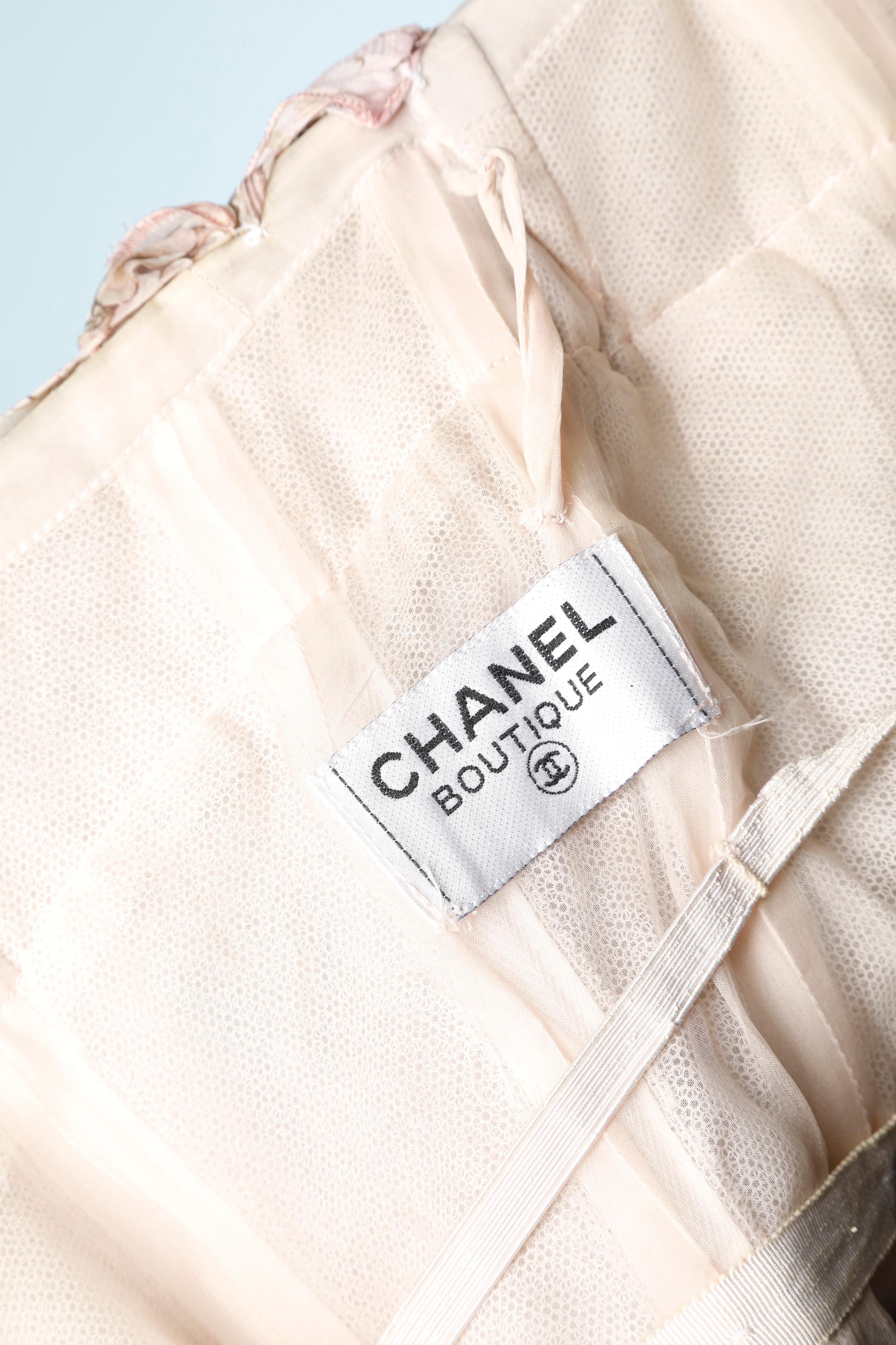 Chanel vintage chiffon cocktail  dress For Sale 1