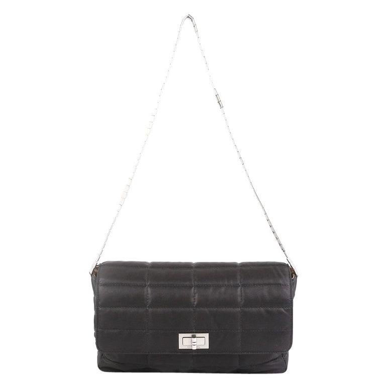 Chanel Chocolate Bar Accordion Reissue Flap Bag Quilted Metallic Lambskin  Medium at 1stDibs