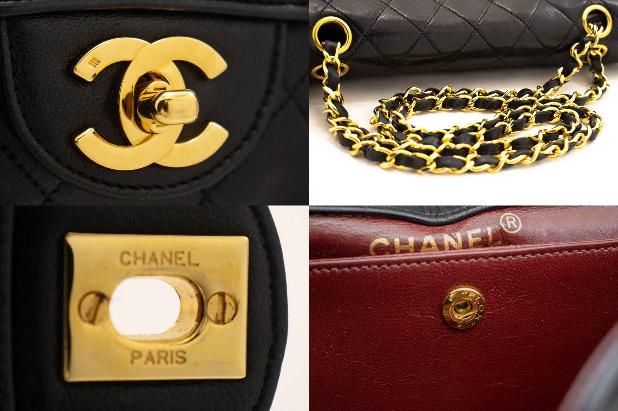 CHANEL Vintage Classic Chain Shoulder Bag Flap Quilted Lambskin 3
