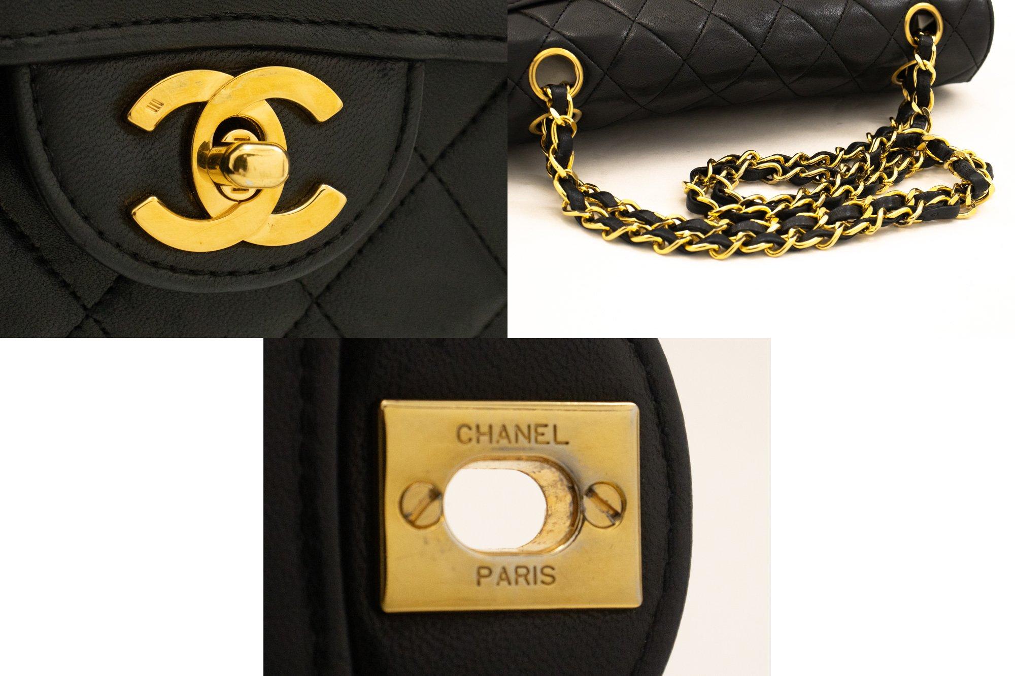 CHANEL Vintage Classic Chain Shoulder Bag Flap Quilted Lambskin 2