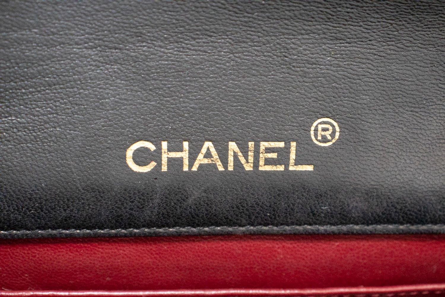CHANEL Vintage Classic Chain Shoulder Bag Single Flap Quilted Lamb 10
