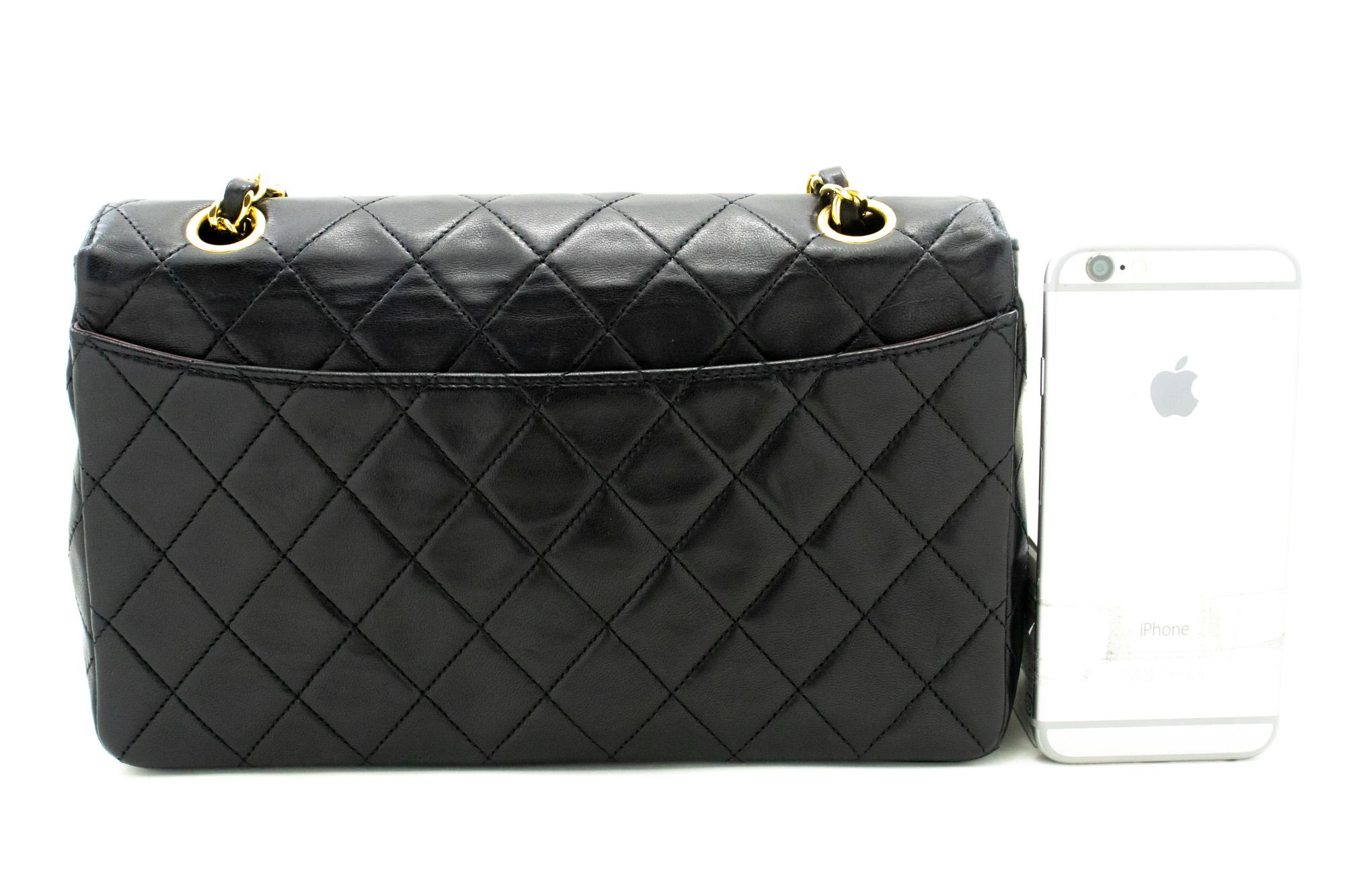 CHANEL Vintage Classic Chain Shoulder Bag Single Flap Quilted Lamb In Good Condition For Sale In Takamatsu-shi, JP