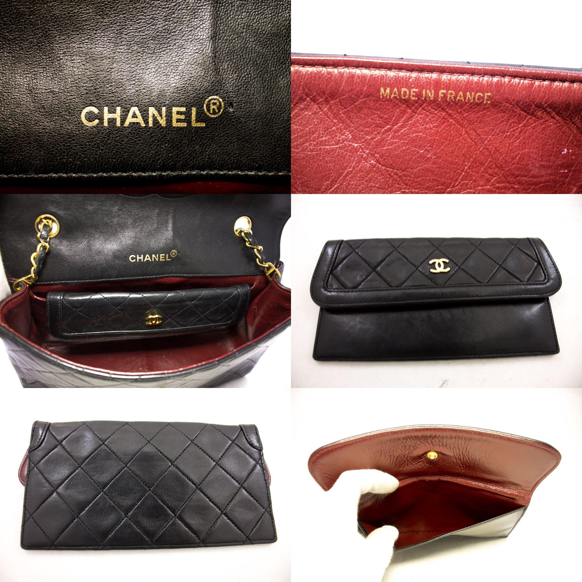 CHANEL Vintage Classic Chain Shoulder Bag Single Flap Quilted Lamb 3