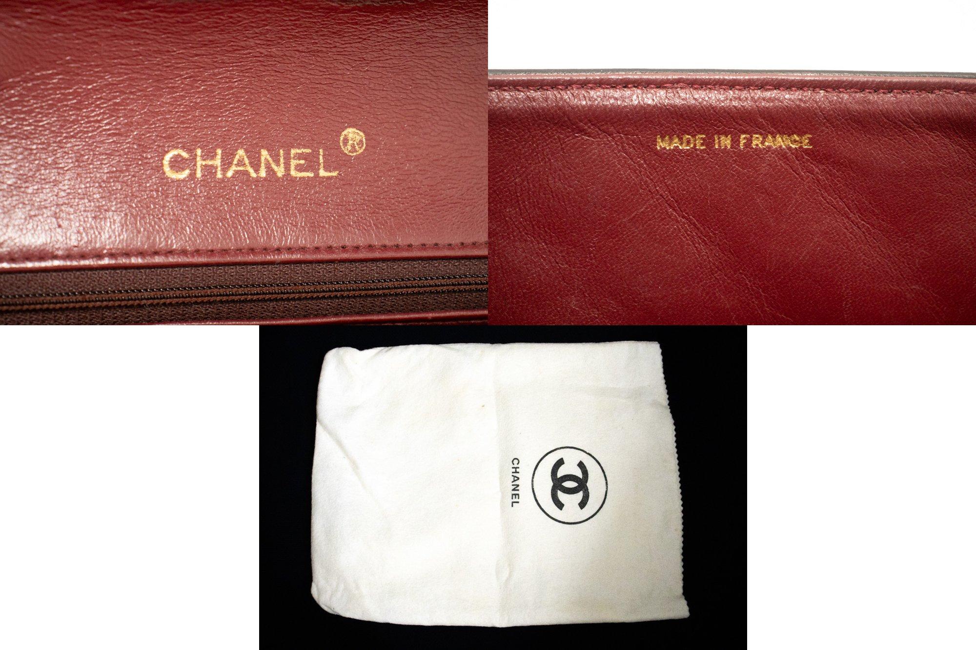 CHANEL Vintage Classic Chain Shoulder Bag Single Flap Quilted Lamb en vente 4