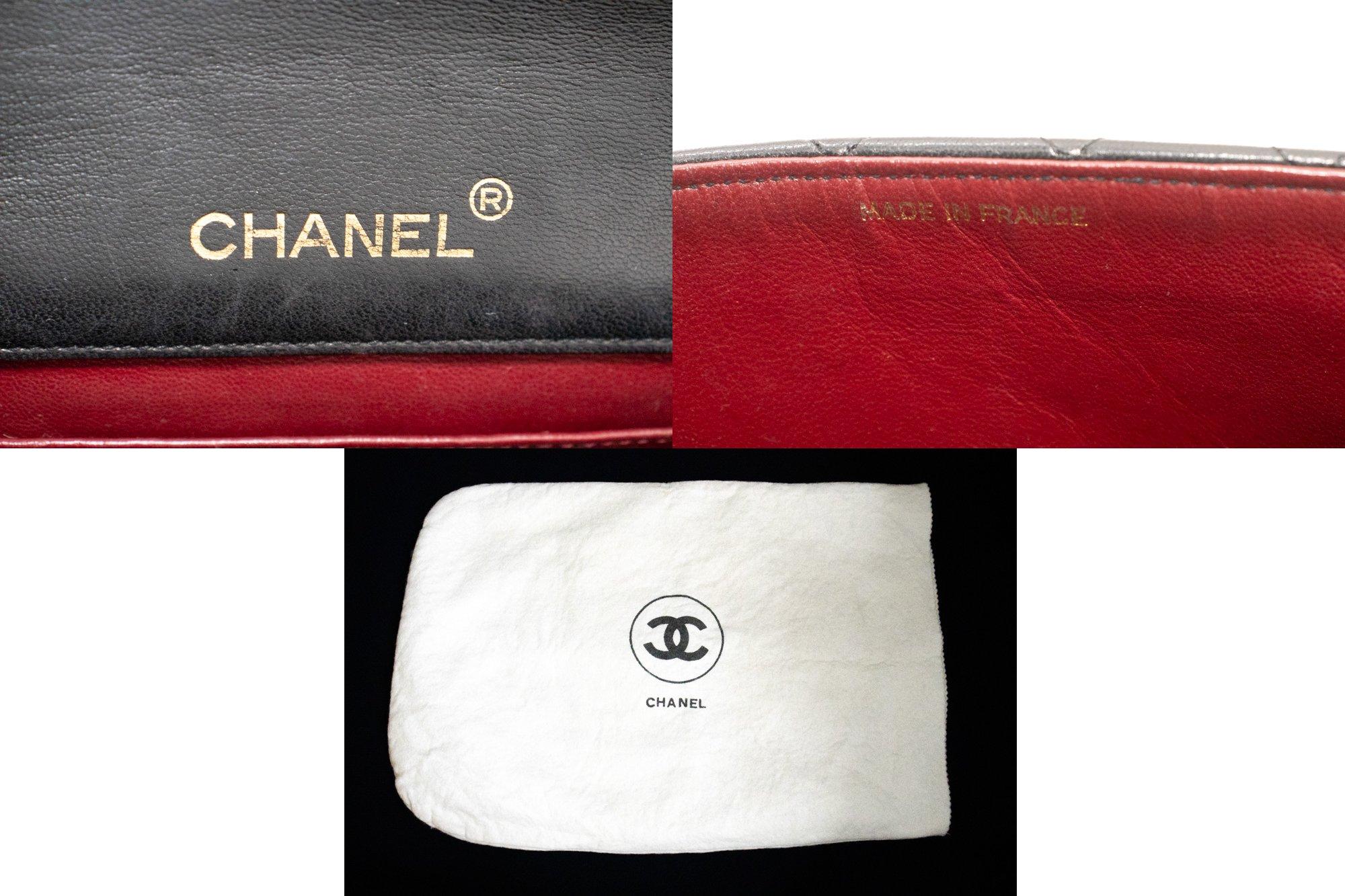 CHANEL Vintage Classic Chain Shoulder Bag Single Flap Quilted Lamb 3