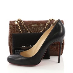 Chanel Vintage Classic Double Flap Bag Alligator Small