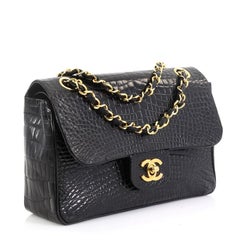 Chanel Vintage Classic Double Flap Bag Alligator Small