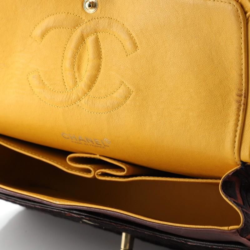 Chanel Vintage Classic Double Flap Bag Coco Pony Hair Medium 2