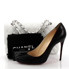 Chanel Vintage Classic Double Flap Bag Quilted Caviar Medium