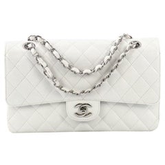 Chanel Vintage Classic Double Flap Bag Quilted Caviar Medium