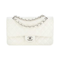 Chanel Vintage Classic Double Flap Bag Quilted Caviar Medium