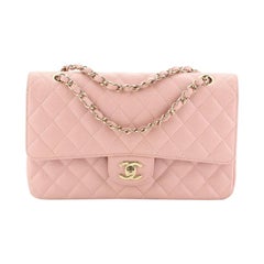 Chanel Vintage Classic Double Flap Bag Quilted Caviar Medium 