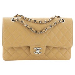 Chanel Vintage Classic Double Flap Bag Quilted Caviar Medium