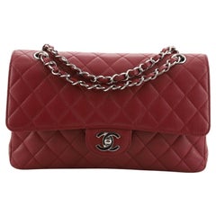 Chanel Vintage Classic Double Flap Bag Quilted Caviar Medium