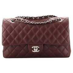 Chanel Vintage Classic Double Flap Bag Quilted Caviar Medium