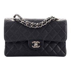 Chanel Vintage Classic Double Flap Bag Quilted Caviar Small Chanel Vintage Classic Double Flap Bag Quilted Caviar Small