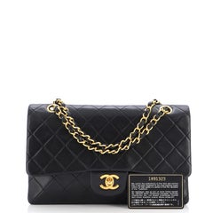 Chanel Vintage Classic Double Flap Bag Quilted Lambskin Medium