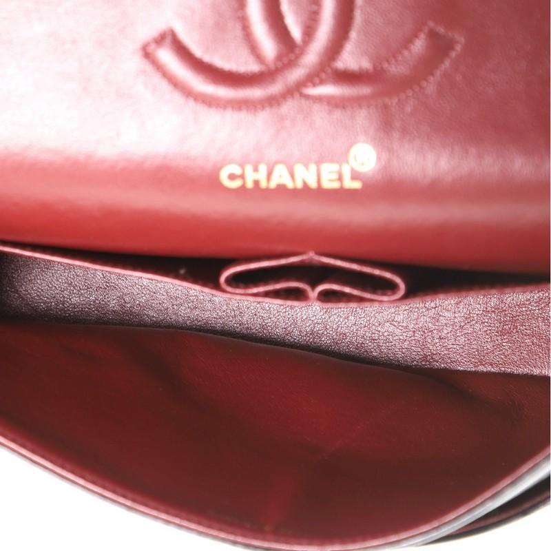 Women's or Men's Chanel Vintage Classic Double Flap Bag Quilted Lambskin Medium