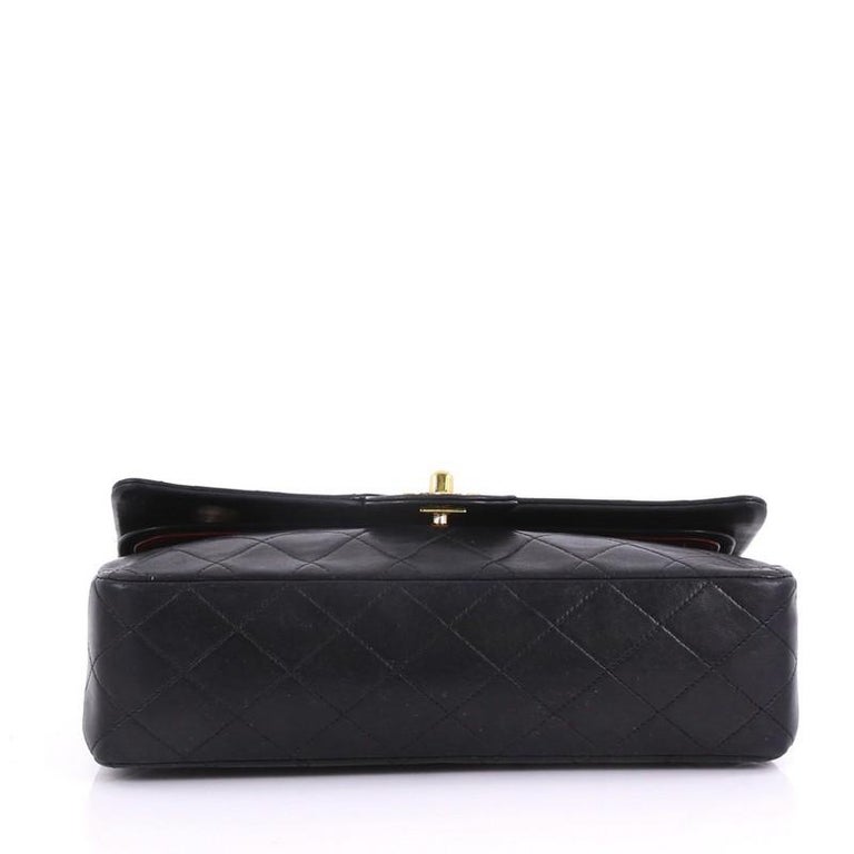 Chanel Quilted Lambskin Antique Single Flap Crossbody Bag