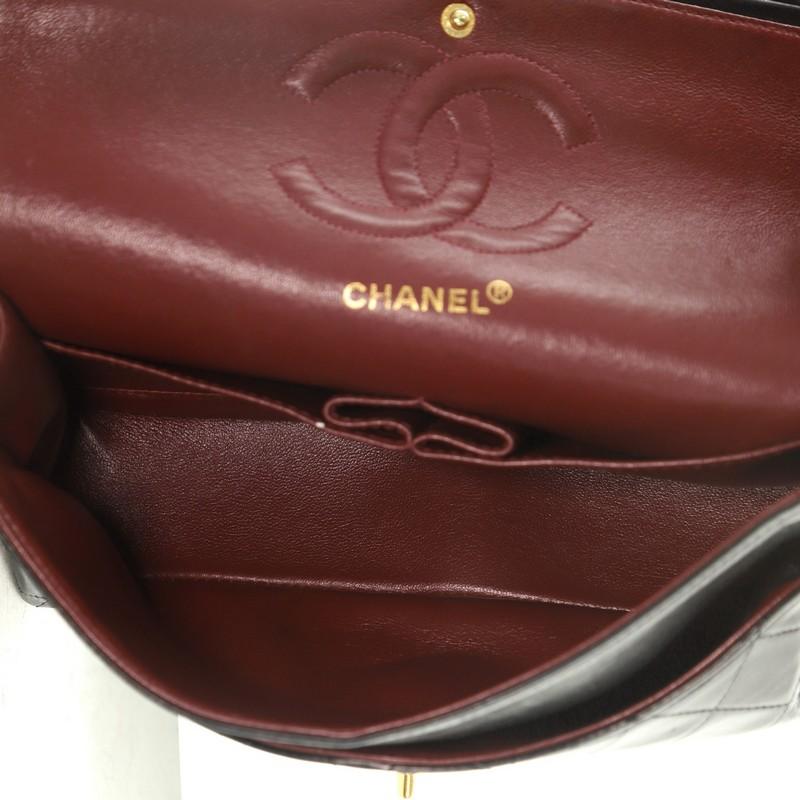 Chanel  Vintage Classic Double Flap Bag Quilted Lambskin Medium 1