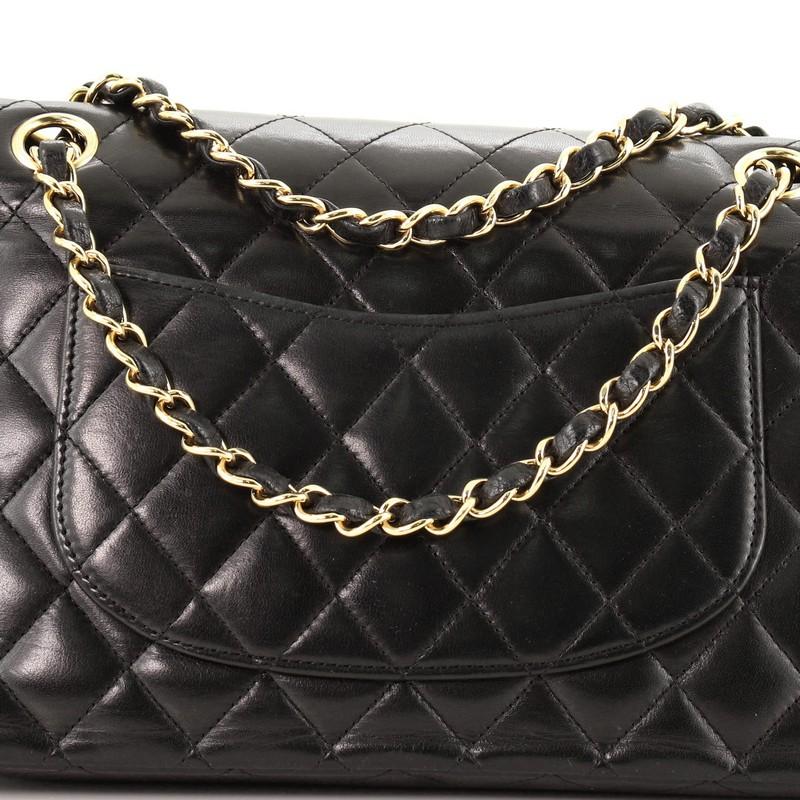 Chanel Vintage Classic Double Flap Bag Quilted Lambskin Medium 3