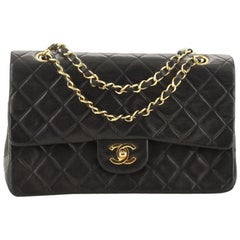 Chanel Vintage Classic Double Flap Bag Quilted Lambskin Medium