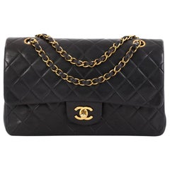 Chanel Vintage Classic Double Flap Bag Quilted Lambskin Medium