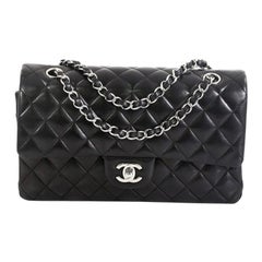 Chanel Vintage Classic Double Flap Bag Quilted Lambskin Medium