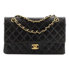 Chanel Vintage Classic Double Flap Bag Quilted Lambskin Medium