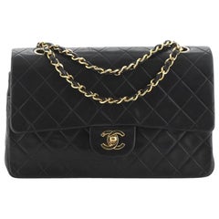 Chanel  Vintage Classic Double Flap Bag Quilted Lambskin Medium