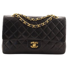 Chanel Vintage Classic Double Flap Bag Quilted Lambskin Medium