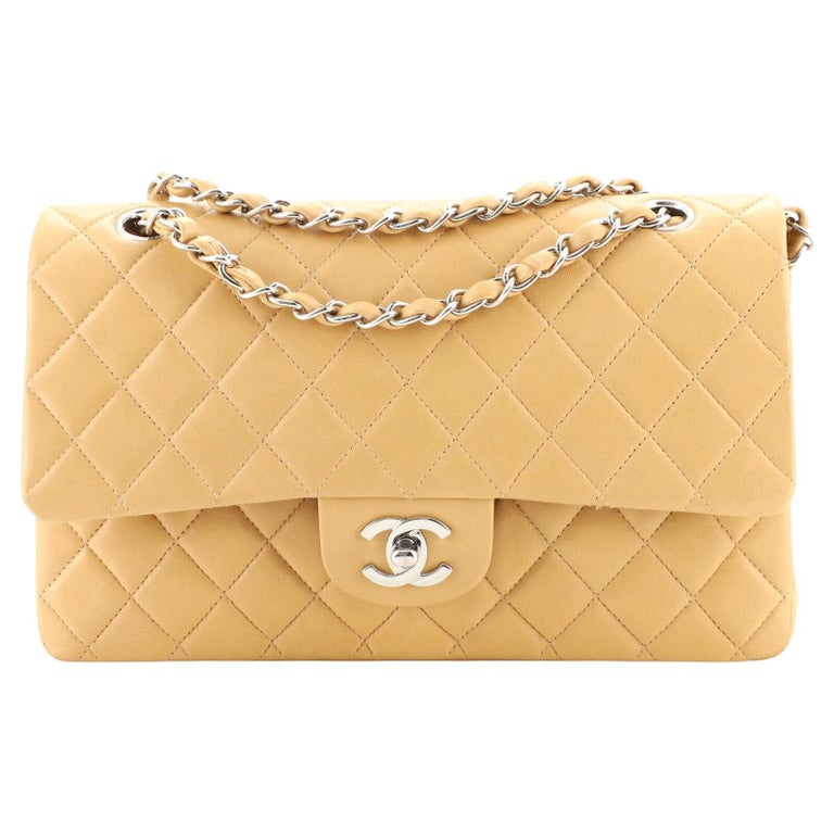 Chanel Vintage Classic Double Flap Bag Quilted Lambskin Medium at 1stDibs  chanel  vintage classic medium double flap bag, vintage orange chanel bag